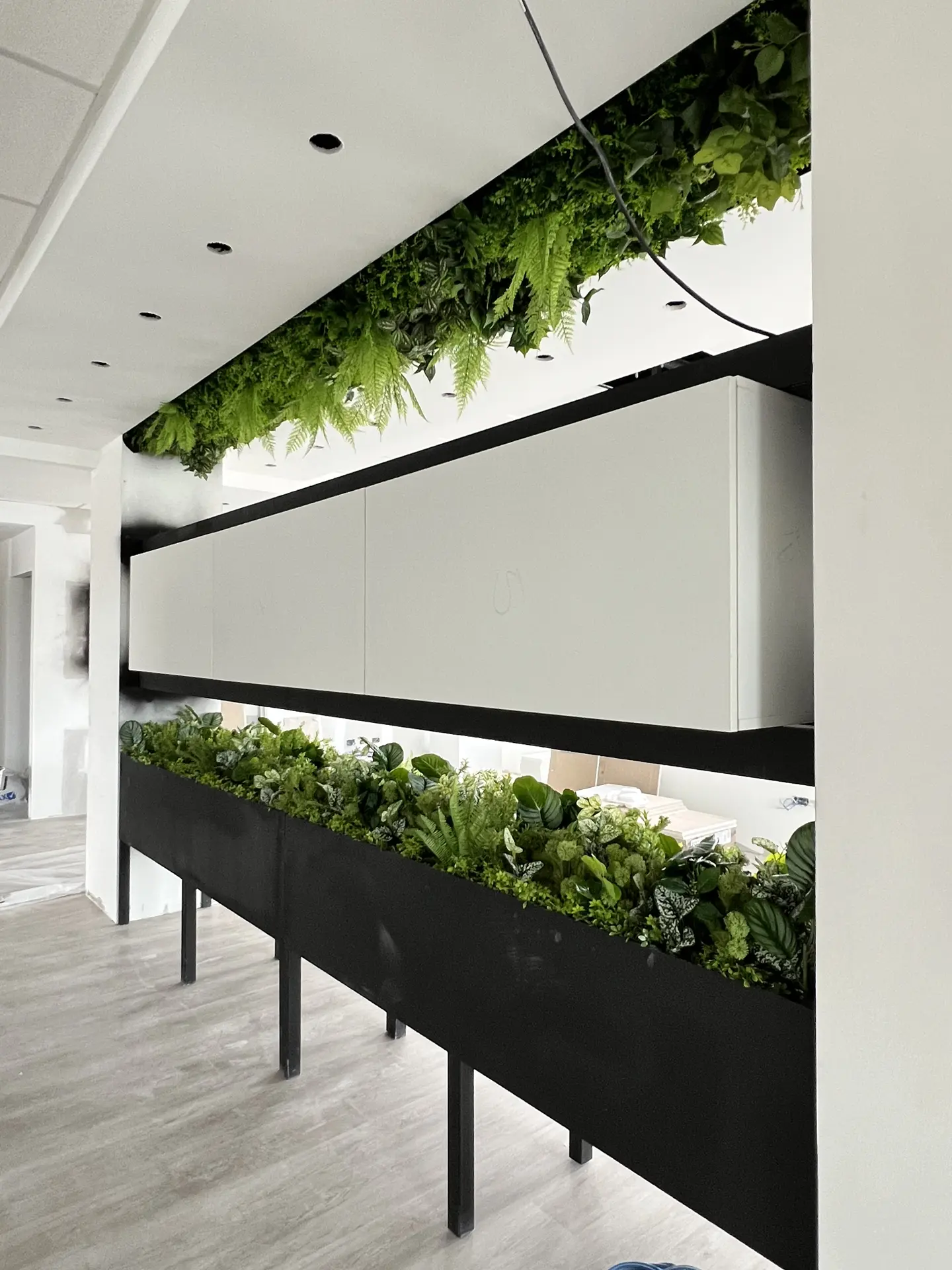 Decoracion Verde Variada combianada con Techo Verde