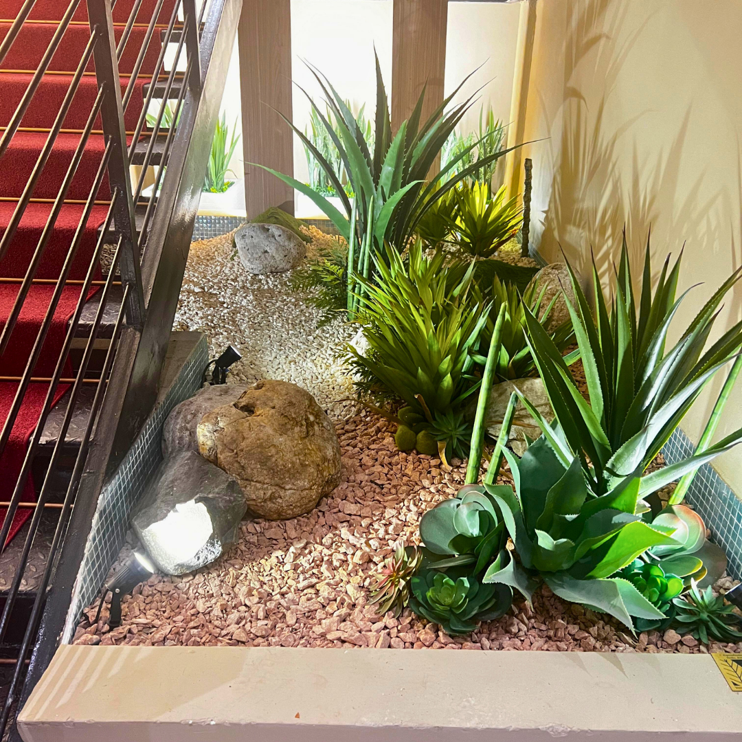 Decoracion Verde Variada Jardin Artificial