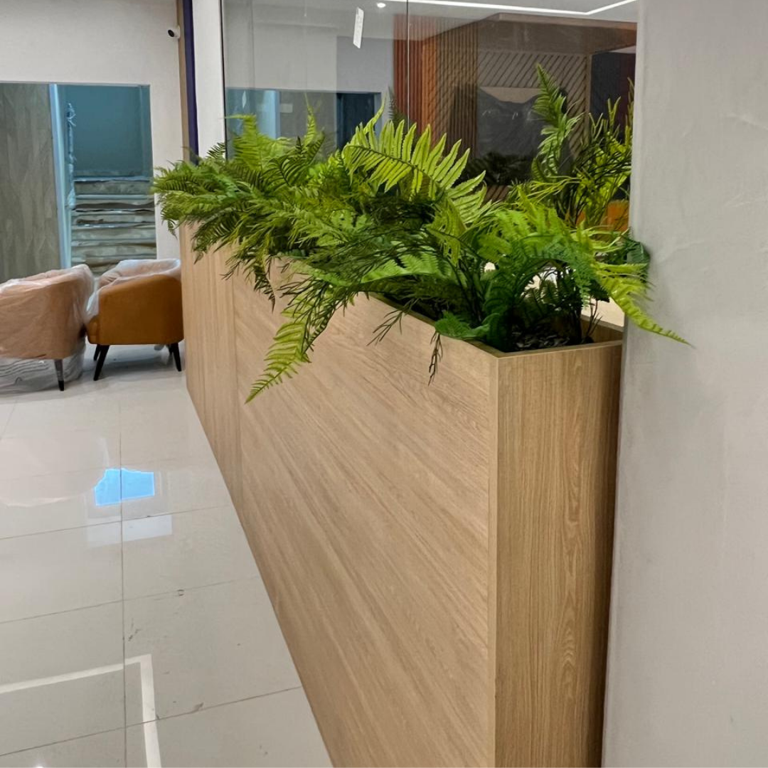 Decoracion Verde Variada en Mueble